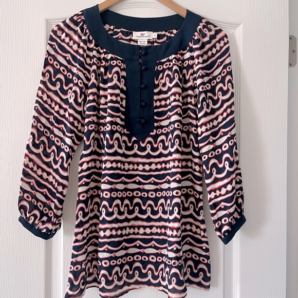 Vineyard Vines Tops - Vineyards Vines | Pink & Navy Tunic size Small